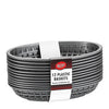 Tablecraft  C1074-BLACK  Classic Oval Basket Black 9'' x 6'' (SET OF 36 PER CASE)
