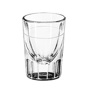 Libbey Glass  5126/A0007  Whiskey Fluted 2 oz with 1 oz Line (SET OF 48 PER CASE)