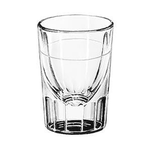 Libbey Glass  5127/S0711  Whiskey Fluted 1.5 oz with 7/8 oz Line (SET OF 48 PER CASE)