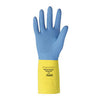 Ansell Protective Product  99-0391  Neoprene Glove Latex Blue/Yellow Small (LEFT-RIGHT HAND 1 PAIR)