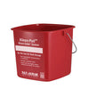 San Jamar  KP256RD  Sanitizing Pail Red 8 qt (1 EACH)