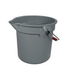 Rubbermaid Commercial  FG296300GRAY  BRUTE Bucket Grey 10 qt (1 EACH)