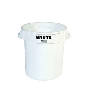 Rubbermaid Commercial  FG261000WHT  BRUTE Container White 10 gal (1 EACH)