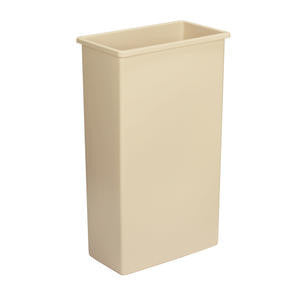 Continental Mfg Company  8322BE  Wall Hugger Receptacle Beige 23 gal (1 EACH)