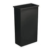 Continental Mfg Company  8322BK  Wall Hugger Receptacle Black 23 gal (1 EACH)