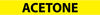 NMC A1002Y-PIPEMARKER, PS VINYL, ACETONE, 2X14  1 1/4'' CAP HEIGHT HEIGHT (PAK OF 25)