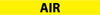 NMC A1005Y-PIPEMARKER, PS VINYL, AIR, 2X14  1 1/4'' CAP HEIGHT (PAK OF 25)