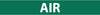 NMC A1006G-PIPEMARKER, PS VINYL, AIR, 2X14  1 1/4'' CAP HEIGHT (PAK OF 25)