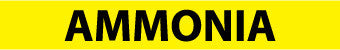 NMC A1010Y-PIPEMARKER, PS VINYL, AMMONIA, 2X14  1 1/4'' CAP HEIGHT (PAK OF 25)