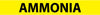 NMC A1010Y-PIPEMARKER, PS VINYL, AMMONIA, 2X14  1 1/4'' CAP HEIGHT (PAK OF 25)