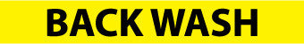 NMC A1016Y-PIPEMARKER, PS VINYL, BACK WASH, 2X14  1 1/4'' CAP HEIGHT (PAK OF 25)