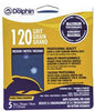 LINZER SP NL5525 0060 BLUE DOLPHIN ANTI-CLOGGING/NO LOAD SERIES, 5 IN., 5-HOLE, HOOK & LOOP DISCS, 60 GRIT, 25 PACK (1 PACK)