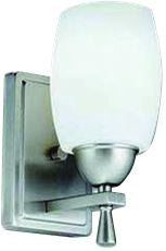 LITHONIA LIGHTING 11531-BN WALL SCONCE, BRUSHED NICKEL, 4.5 IN., USES (1) 13-WATT FLUORESCENT GU24 LAMP* (1 PER CASE)