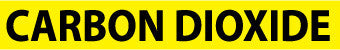 NMC A1037Y-PIPEMARKER, PS VINYL, CARBON DIOXIDE, 2X14  1 1/4'' CAP HEIGHT (PAK OF 25)