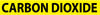 NMC A1037Y-PIPEMARKER, PS VINYL, CARBON DIOXIDE, 2X14  1 1/4'' CAP HEIGHT (PAK OF 25)