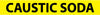 NMC B1042Y-PIPEMARKER, PS VINYL, CAUSTIC SODA, 1X9  3/4'' CAP HEIGHT (PAK OF 25)