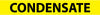 NMC A1062Y-PIPEMARKER, PS VINYL, CONDENSATE, 2X14  1 1/4'' CAP HEIGHT (PAK OF 25)