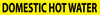 NMC A1086Y-PIPEMARKER, PS VINYL, DOMESTIC HOT WATER, 2X14  1 1/4'' CAP HEIGHT (PAK OF 25)