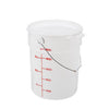 Cambro Manufacturing  PWB22148  Pail with Bail White 22 qt (1 EACH)