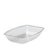 Cambro Manufacturing  RSB1419CW135  Camwear Bowl Ribbed Rectangular Clear 14'' x 19'' (1 EACH)