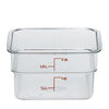 Cambro Manufacturing  2SFSCW135  CamSquare Container Clear 2 qt (1 EACH)