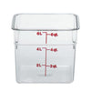 Cambro Manufacturing  6SFSCW135  CamSquare Container Clear 6 qt (1 EACH)