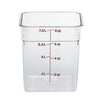 Cambro Manufacturing  8SFSCW135  CamSquare Container Clear 8 qt (1 EACH)