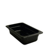 Cambro Manufacturing  42CW110  Camwear Food Pan Fourth Size Black 2 1/2'' (1 EACH)