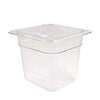Cambro Manufacturing  66CW135  Camwear Food Pan Sixth Size Clear 6'' (1 EACH)