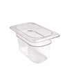 Cambro Manufacturing  94CW135  Camwear Food Pan Ninth Size Clear 4'' (1 EACH)