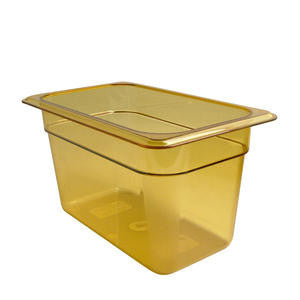 Cambro Manufacturing  46HP150  H-Pan Fourth Size Amber 6'' (1 EACH)