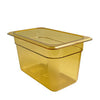 Cambro Manufacturing  46HP150  H-Pan Fourth Size Amber 6'' (1 EACH)
