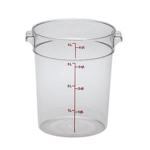 Cambro Manufacturing  RFSCW4135  Camwear Rounds Clear 4 qt (1 EACH)