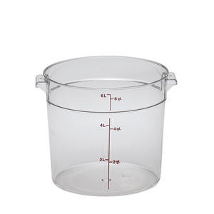 Cambro Manufacturing  RFSCW6135  Camwear Rounds Clear 6 qt (1 EACH)