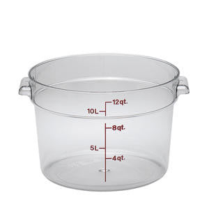 Cambro Manufacturing  RFSCW12135  Camwear Rounds Clear 12 qt (1 EACH)
