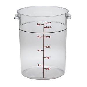 Cambro Manufacturing  RFSCW22135  Camwear Rounds Clear 22 qt (1 EACH)