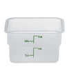 Cambro Manufacturing  2SFSPP190  CamSquare Translucent 2 qt (1 EACH)