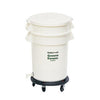 Rubbermaid Commercial  FG263600WHT  GreensKeeper Container with Lid and Dolly White 32 gal (1 EACH)
