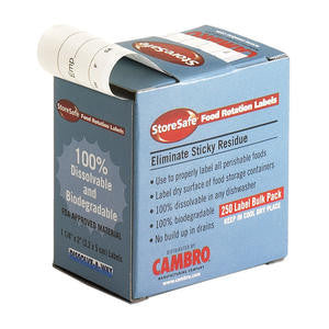 Cambro Manufacturing  1252SLB250  Labels Dissolvable 250 Count (1 EACH)