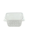 Cambro Manufacturing  63CLRCW135  Camwear Food Pan Colander Sixth Size Clear 3'' (1 EACH)