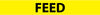 NMC A1100Y-PIPEMARKER, FEED, 2X14, 1 1/4 LETTER,  PS VINYL (PAK OF 25)