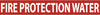NMC A1107R-PIPEMARKER, PS VINYL, FIRE PROTECTION WATER, 2X14  1 1/4'' CAP HEIGHT (PAK OF 25)