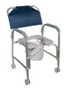 Drive Medical 11114kd-1 Lightweight Portable Shower Commode Chair with Casters (1/CV)