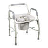 Drive Medical 11125pskd-1 Steel Drop Arm Bedside Commode with Padded Seat and Arms (1/CV)