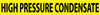 NMC A1129Y-PIPEMARKER, PS VINYL, HIGH PRESSURE CONDENSATE, 2X14  1 1/4'' CAP HEIGHT (PAK OF 25)
