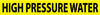 NMC C1291G-PIPEMARKER, HIGH PRESSURE WATER, 1X9, 1/2  LETTER,  PS VINYL (PAK OF 25)