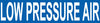 NMC A1153B-PIPEMARKER, PS VINYL, LOW PRESSURE AIR, 2X14  1 1/4'' CAP HEIGHT (PAK OF 25)
