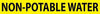 NMC A1175Y-PIPEMARKER, PS VINYL, NON-POTABLE WATER, 2X14  1 1/4'' CAP HEIGHT (PAK OF 25)