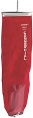 APC Filtration JAN-IVF169-CNSMSRD JANITIZED EUREKA RED COTTON/SMS LINED CLOTH BAG WITH LOCK TOP & SIDE LOAD 3/4 ZIPPER  (25 PER CASE)
