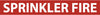 NMC A1241R-PIPEMARKER, PS VINYL, SPRINKLER FIRE, 2X14  1 1/4'' CAP HEIGHT (PAK OF 25)